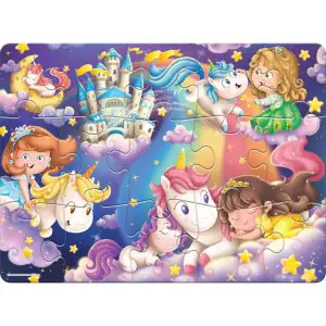 Frank Unicorn Magic Floor Jigsaw Puzzle (15 Pieces)