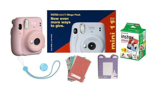 Fujifilm Instax Mini 11 Mega Pack Blush Pink with 40 Shots