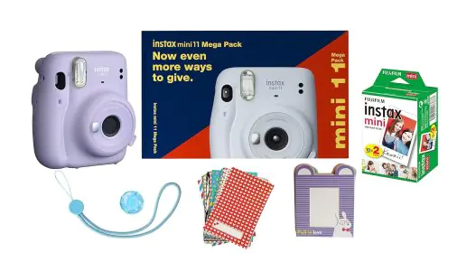 Fujifilm Instax Mini 11 Mega Pack Lilac Purple with 40 Shots