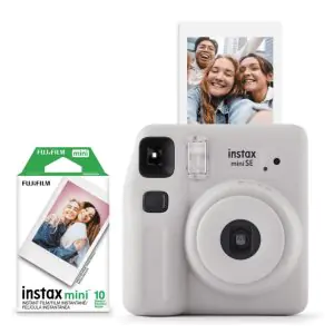 Fujifilm Instax Mini SE Fun Pack Instant Camera - Grey
