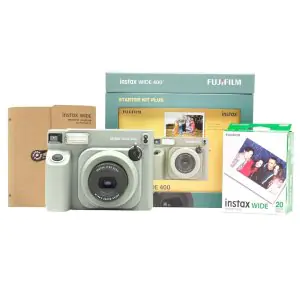 Fujifilm Instax Wide 400 Starter Kit Plus Green 20 Shots