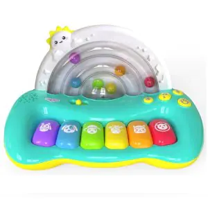 Funskool Giggles Jumpin Melody Keyboard, 6 multi-coloured keys