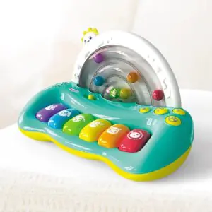Funskool Giggles Jumpin Melody Keyboard, 6 multi-coloured keys