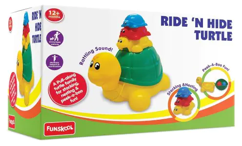 Funskool Giggles Ride 'N Hide Turtle