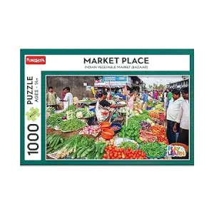 Funskool Play & Learn-Indian Market , Educational Game , 1000 Pieces , Puzzle