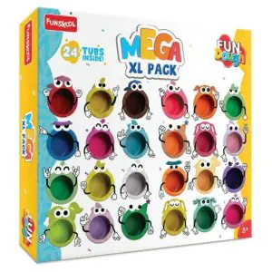 Funskool  Fundough Mega XL Pack - 24 tubs of dough