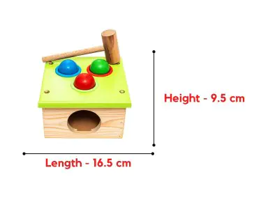 Hilife 3-In-1 Funky Shapes Educational Hammering Bench