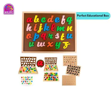 Hilife English Alphabet Puzzle 3-Layer Cursive Writing