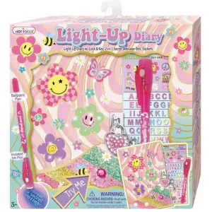 Hot Focus Flower Light-Up Diary Kit with Pen & Stickers