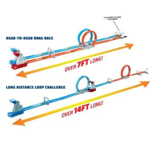 Hot Wheels Double Loop Dash Track Set GFH85