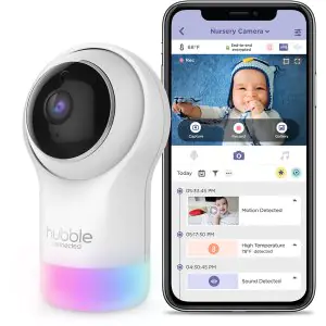 Hubble Nursery Pal Glow Smart HD Baby Monitor with Night Light