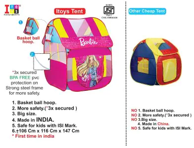 IToys Big Pop Up Tent Barbie