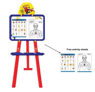 IToys Marvel Spider Man 8 In 1 Magnetic Easel Board