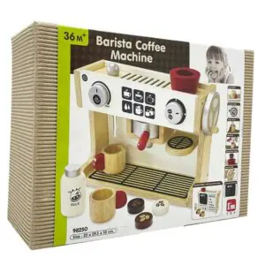 I'm Toy Wooden Barista Toy Coffee Machine