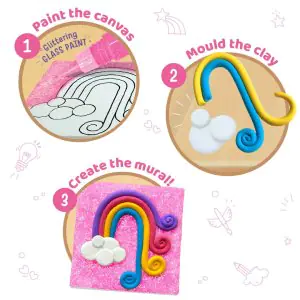 ImagiMake Clay Murals Unicorn CM03