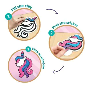 Imagi Make Clay Stickers Unicorn FM26