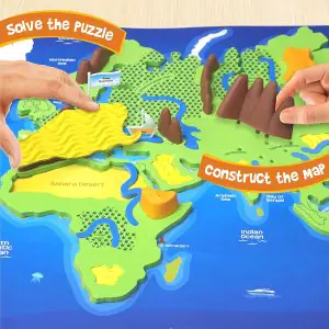 Imagi Make Mapology Physical Features of World MP47