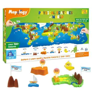 Imagi Make Mapology Physical Features of World MP47