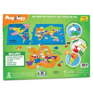 Imagi Make Mapology World With Flags & Capitals | Interactive Educational Tool
