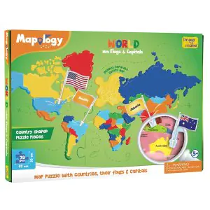Imagi Make Mapology World With Flags & Capitals | Interactive Educational Tool