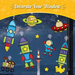 Imagi Make Window Art - Rocket