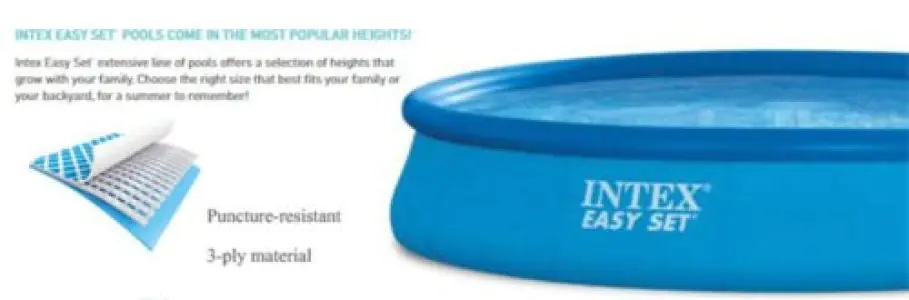 Intex 10-FT Easy Set Inflatable Pool 28120 - 10' X 30"