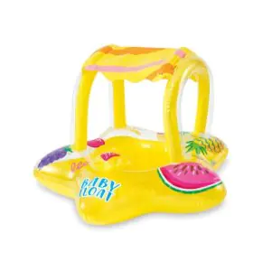 Intex Yellow Kiddie Inflatable Pool Float with Sunshade 56573