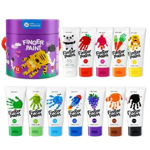 Jar Melo Finger Paint 12 Colors JA91418