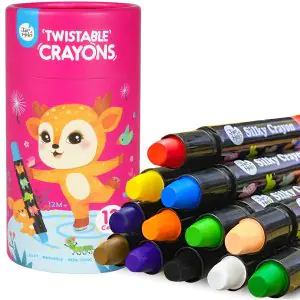 Jar Melo Silky Washable Crayons 12 Color JA90435