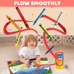 Jar Melo Silky Washable Crayons 24 Color JA90442