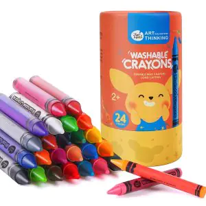 Jar Melo Silky Washable Crayons 24 Color JA90442