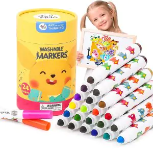 Jar Melo Washable Markers 24 Color JA90497