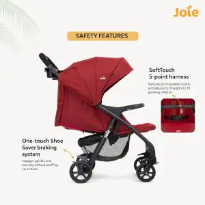 Joie Muze LX Stroller Cranberry