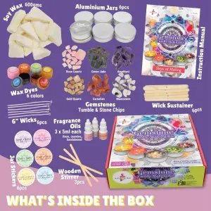 Kalakaram DIY Gemstone Candle Making Kit