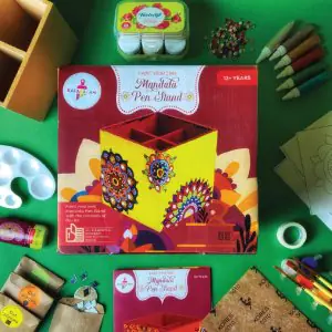 Kalakaram DIY Mandala Art Pen Stand Painting Kit