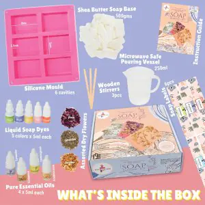 Kalakaram DIY Melt & Pour Shea Butter Soap Making Kit