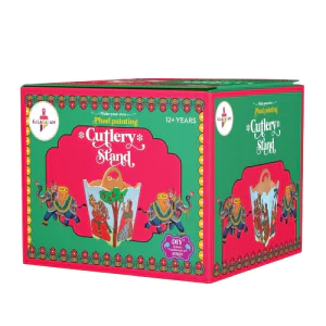 Kalakaram DIY Phad Painting Cutlery Stand Kit