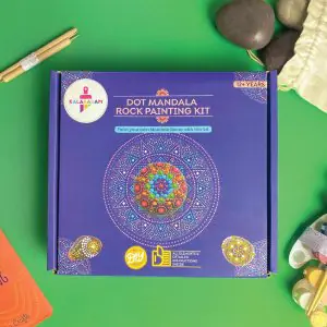 Kalakaram Dot Mandala Rock Painting Kit