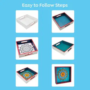 Kalakaram MYO Mandala Art Beverage Tray