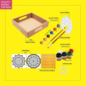 Kalakaram MYO Mandala Art Beverage Tray
