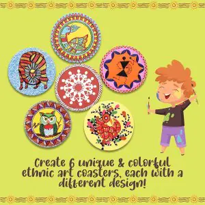 Kalakaram PYO Ethnic Art Coasters Kit