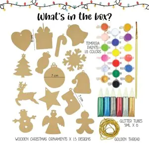 Kalakaram Paint Your Own Christmas Ornaments