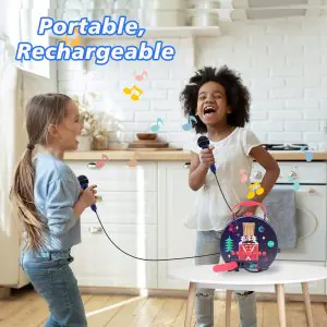 Karaoke Machine for Kids with 2 Microphones