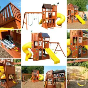 KidKraft Canyon Ridge Climbing Swing Set