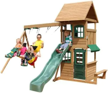 KidKraft Windale Climbing Swing Set