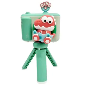 Kids Dinosaur Digital Camera With Tripod Green Color XL-890-4