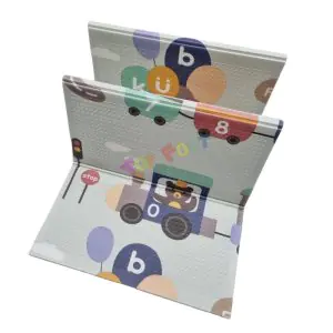 Kids Foldable Reversible Mat Train