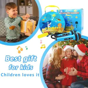 Kids Karaoke Machine Fish with 2 Microphones