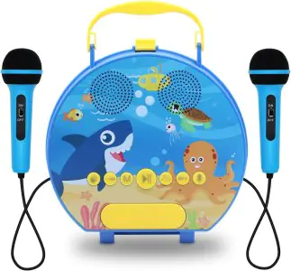 Kids Karaoke Machine Fish with 2 Microphones