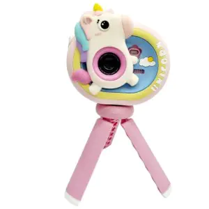Kids Unicorn Digital Camera With Tripod Pink Color XL-710